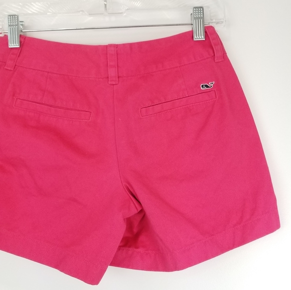 Vineyard Vines Pink Cotton shorts size 00 - Picture 2 of 3